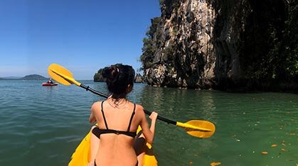 kayaking at talabeng caves ko lanta